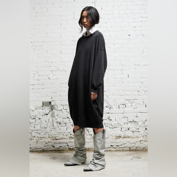R13 Tops - R13 Grunge Sweatshirt Dress - Washed Black. Size XS